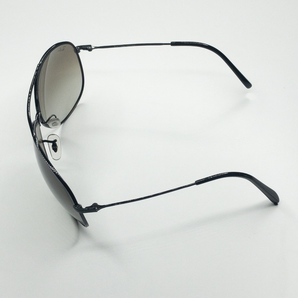 Ray Ban Black Aviator Sunglasses - Picture 7 of 8